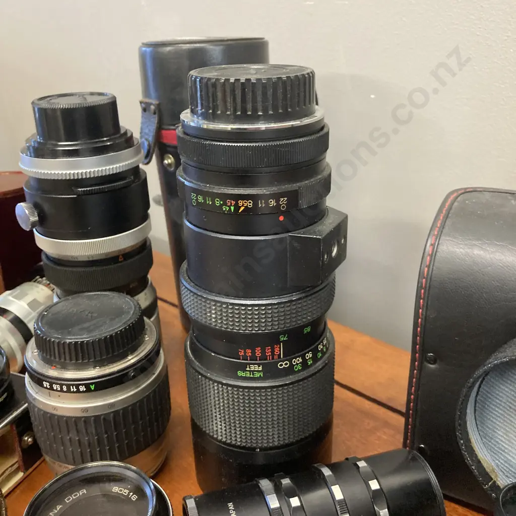 Assorted Camera Lenses, Cases Etc Image 1++